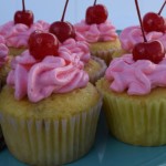 Yellow Cherry Cupcakes